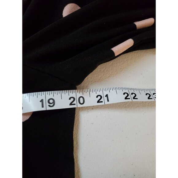 Adrianna Papell Pullover Women's Size Small Polka-Dot 3/4 Balloon Sleeved Blouse - Picture 10 of 14